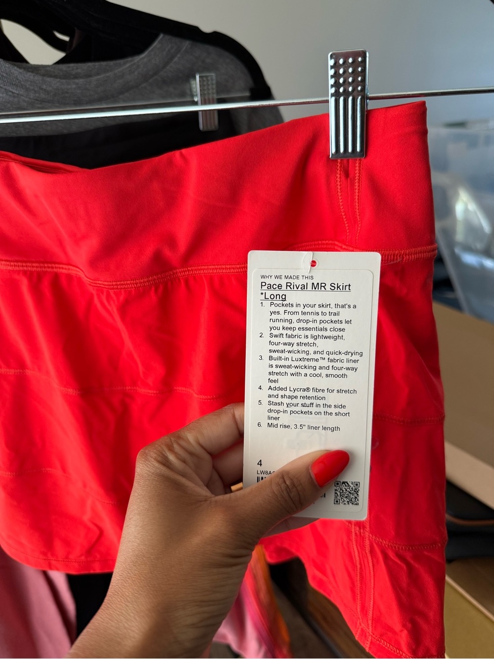 NWT Lululemon Pace Rival Mid-Rise Skirt *Long
Hot Heat (First Release) Size 4 - Picture 7 of 8
